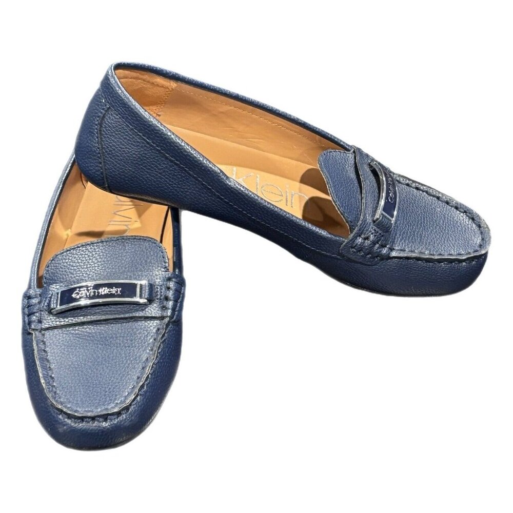 Calvin Klein Womens Blue Loafers Size 6M